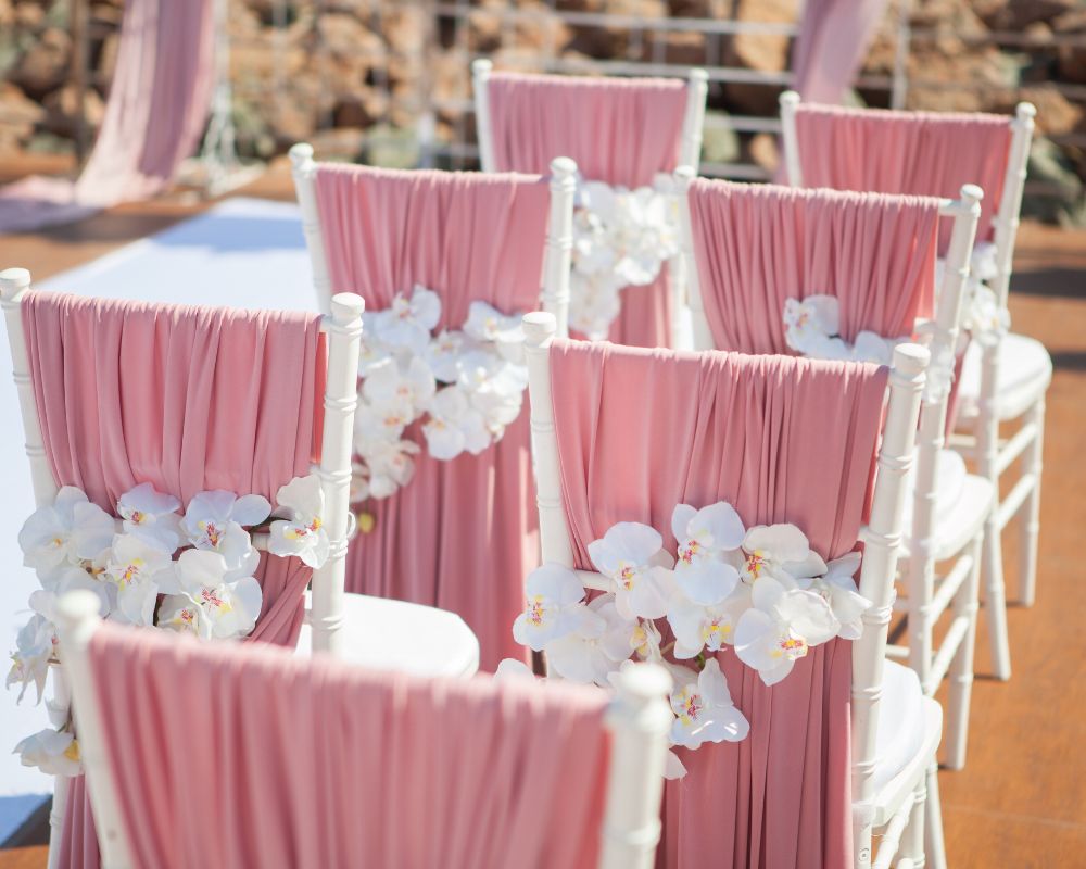 Décoration chaise de mariage