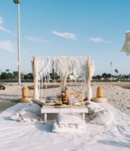 Mariage bohème sur la plage