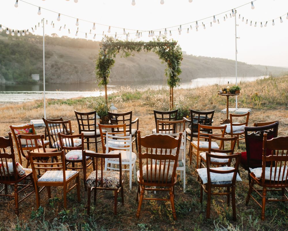 Décoration mariage en plein air