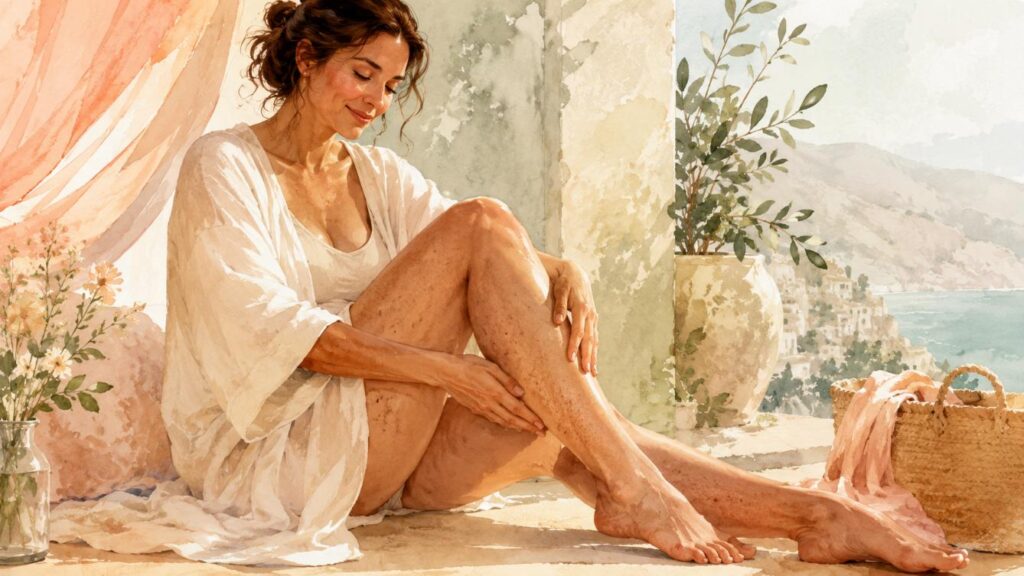 confiance femme jambe